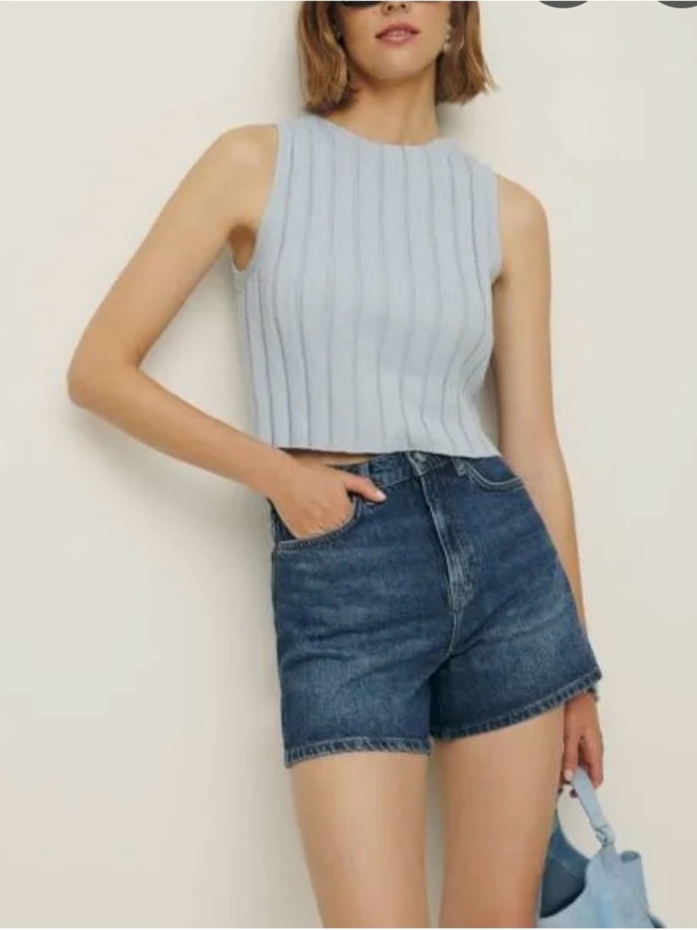 Reformation Wilder High Rise Jean Shorts..Size 28